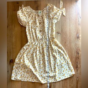 Fall kids puff sleeve dress | size :16 | big girls